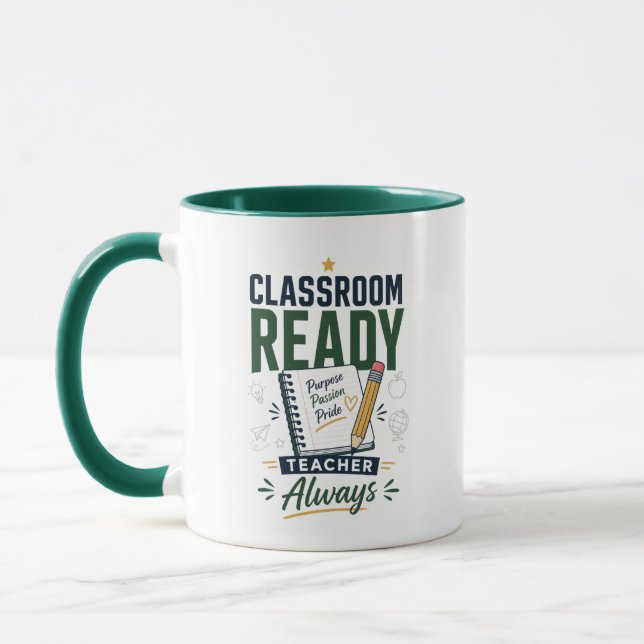 Personalised Classroom Ready Teacher Gift Mug (Left)