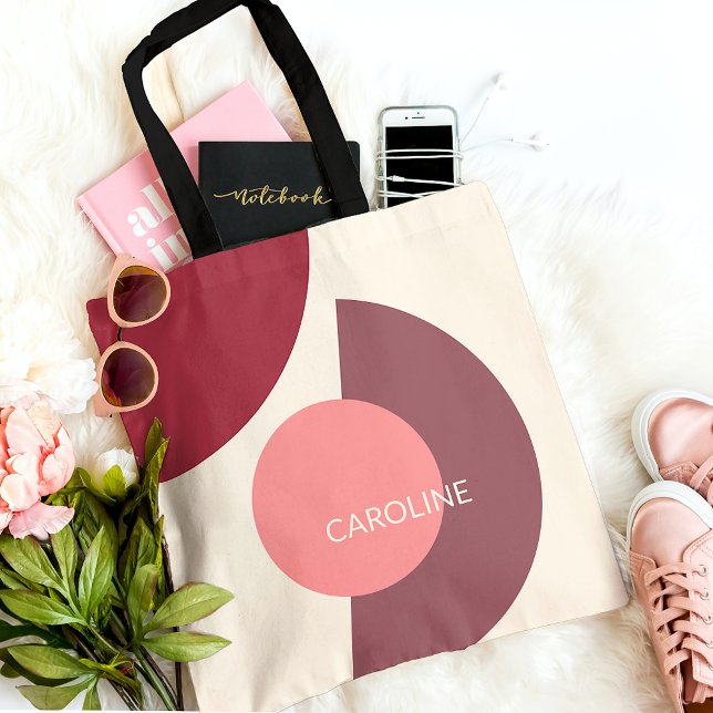 Personalised Classy Midcentury Abstract Pattern Tote Bag (Creator Uploaded)