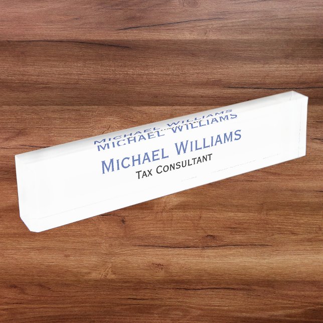 Personalised Classy Modern Executive Job Title Nameplate (Personalized Classy Modern Executive Job Title Nameplate)