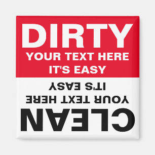 Personalised Clean Dirty Dishwasher magnet