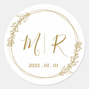 Personalised Clear Stickers for Wedding Favours & 