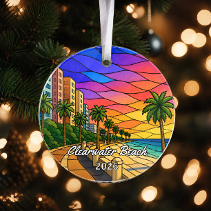 Personalised Clearwater Beach Acrylic Ornament, Cu Ornament