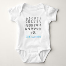 personalised clever baby ABC babyshover gift