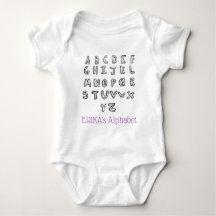 personalised clever baby ABC babyshover gift