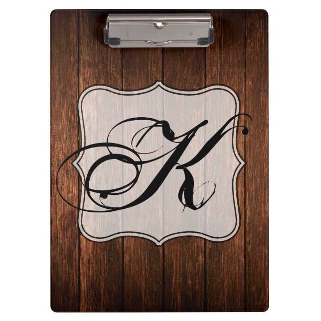 Personalised Clip Board Barn Wood Country Rustic (Front)