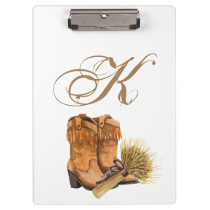 Personalised Clip Board Summer Country Wedding Rus