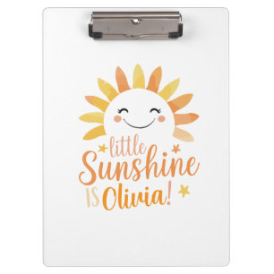 Personalised Clipboard – "Little Sunshine"