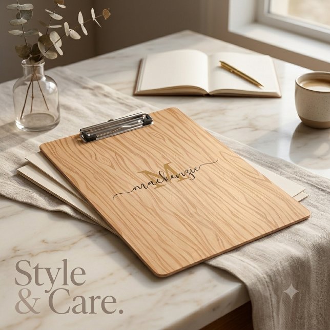 Personalised Clipboard with Name and Initial (Personalized Clipboard with Name and Initial)