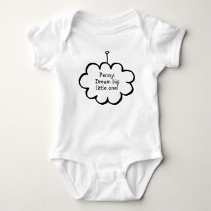 Personalised Cloud on a String Baby Bodysuit