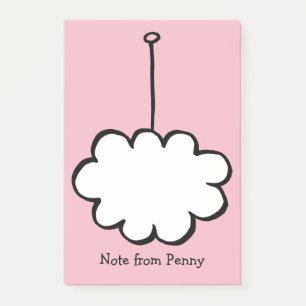 Personalised Cloud on a String Post-it Notes