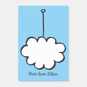 Personalised Cloud on a String Post-it Notes