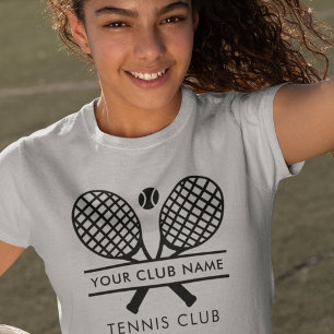 Personalised Club Name Tennis Team Captain T-Shirt