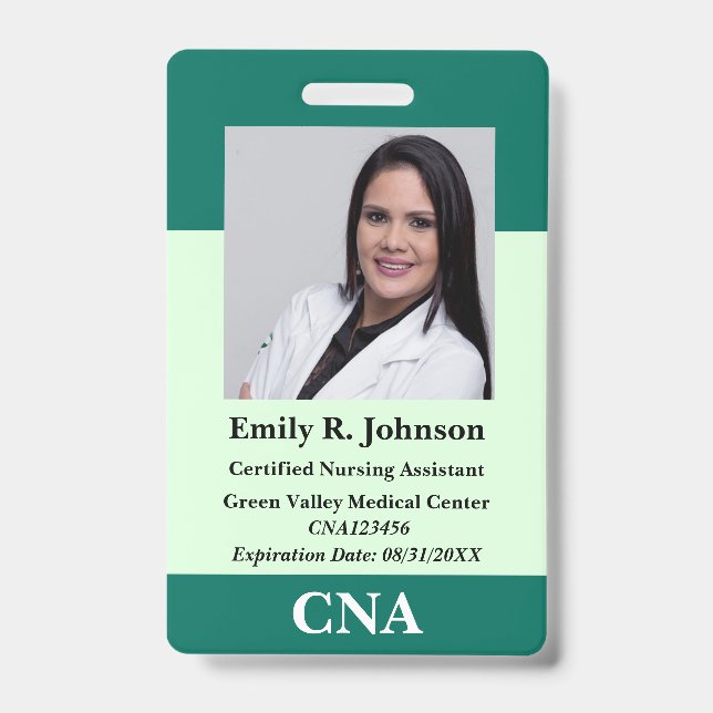 Personalised CNA Badge ID Badge (Front)