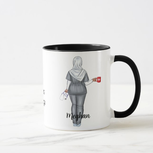 Personalised CNA (Muslim Woman) Gift Mug (Right)