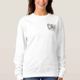 Personalised CNA Retro Certified Nursing Assistant Sweatshirt