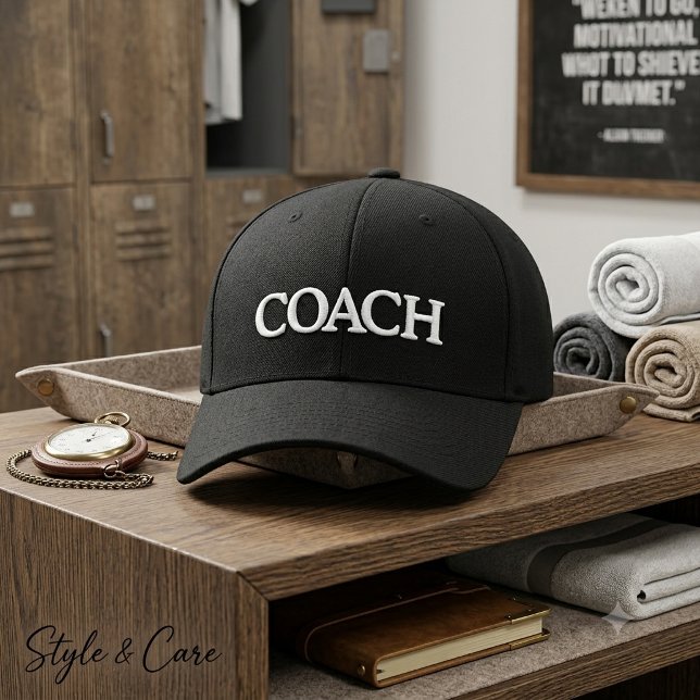 Personalised COACH Basic Flexfit Wool Cap (Personalized COACH Basic Flexfit Wool Cap)
