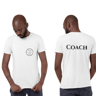 Personalised Coach Clothing Your Custom Logo T-Shirt