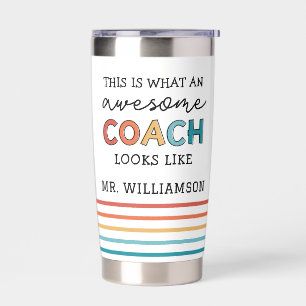 Personalised Coach Funny Awesome Coach Insulated Tumbler