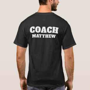 Personalised Coach Name Custom Sports T-Shirt
