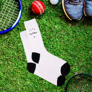 Personalised coach name elegant tennis club socks