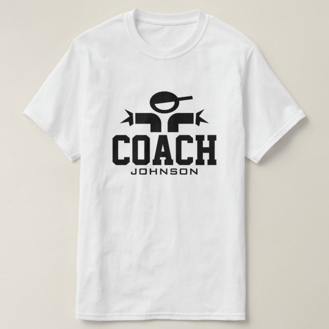 Personalised coach shirt for official sports teams (Design Front)