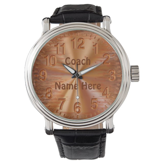 Personalised Coach Watches with COACH and NAME (Front)