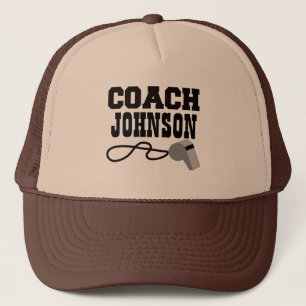 Personalised Coach Whistle Trucker Hat