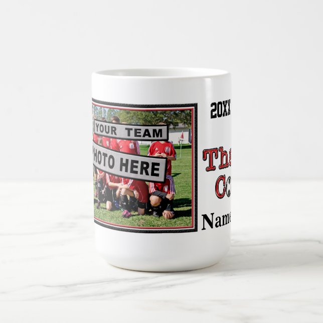 Personalised Coaches Gifts with PHOTO and NAME Coffee Mug (Center)
