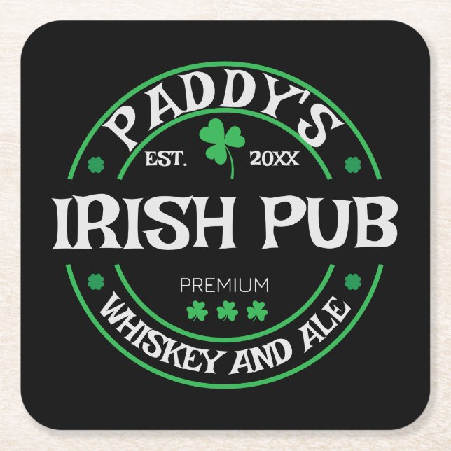 Personalised Coaster for Irish Pub (Front)