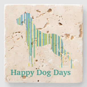 Personalised Coaster with modern Great Dane Illu