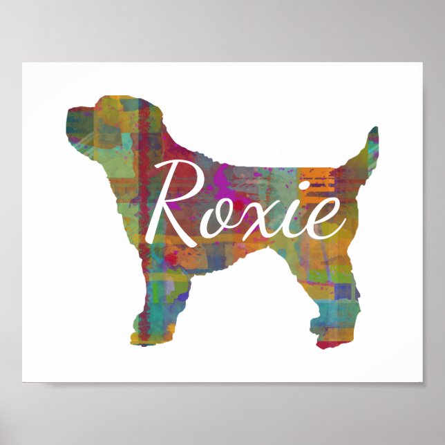 Personalised Cockapoo Dog Print Poster (Front)
