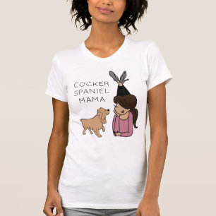 Personalised Cocker Spaniel Mama T-Shirt