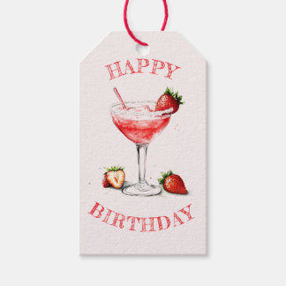 Personalised Cocktail Birthday Party Gift Tag