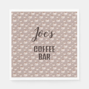 Personalised Coffee Bar Station Napkins