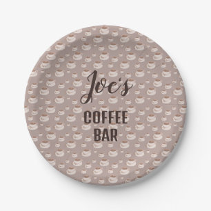 Personalised Coffee Bar Station Paper Plates