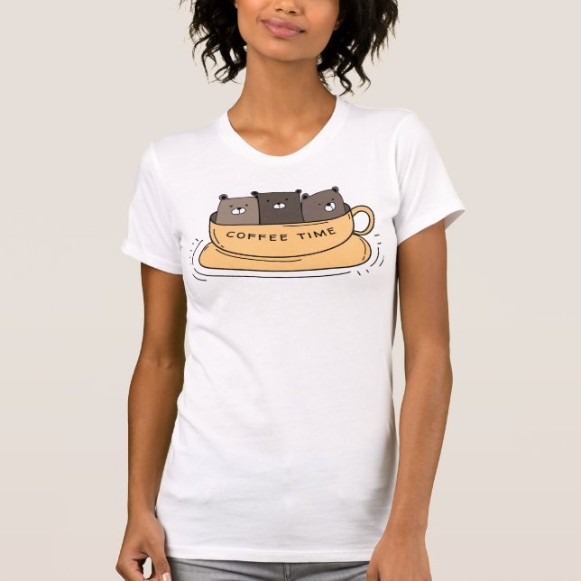 Personalised Coffee Bears T-Shirt (Front)