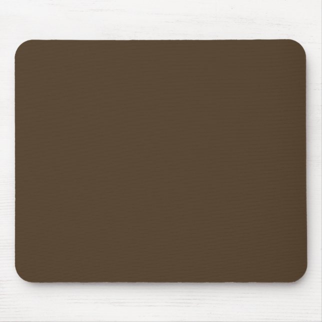 Personalised Coffee Brown Single Coloured Mouse Mat (Front)