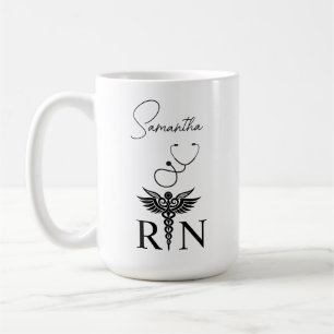 Personalised Coffee Cup, Gift for Nurse, RN mug