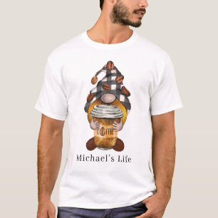 Personalised Coffee Gnome T-Shirt