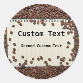Personalised Coffee Journal Label