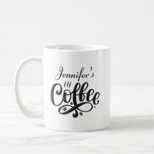 Personalised Coffee Mug, Custom Bistro Cup, Engrav Mug