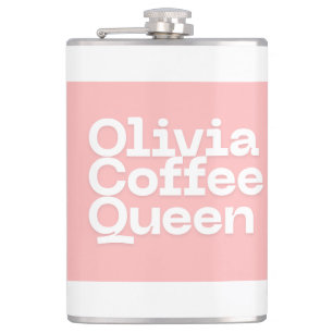 Personalised Coffee Mug – Custom Name Gift for Hip Flask