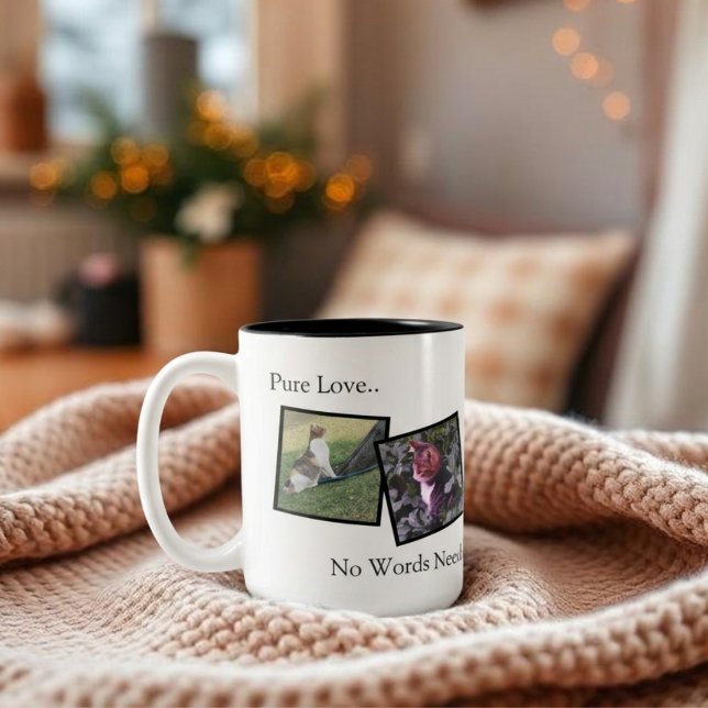Personalised Coffee Mug for Animal Lovers (Fully customizable ceramic mug with photos for pet lovers)