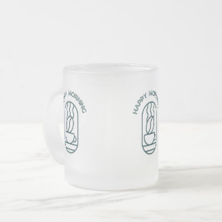 Personalised Coffee Mug: Start Your Day with a Smi Frosted Glass Coffee Mug