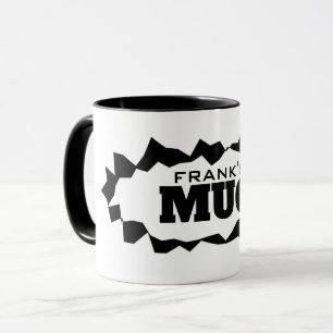 Personalised coffee mug with funny ripped hole