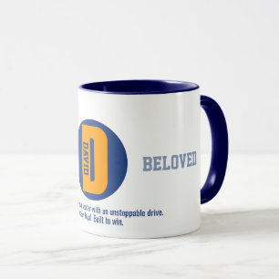 Personalised Coffee Mugs, David Name Meaning Mug