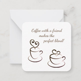 Personalised Coffee notecards