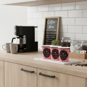 Personalised coffee shop logo Paper cup