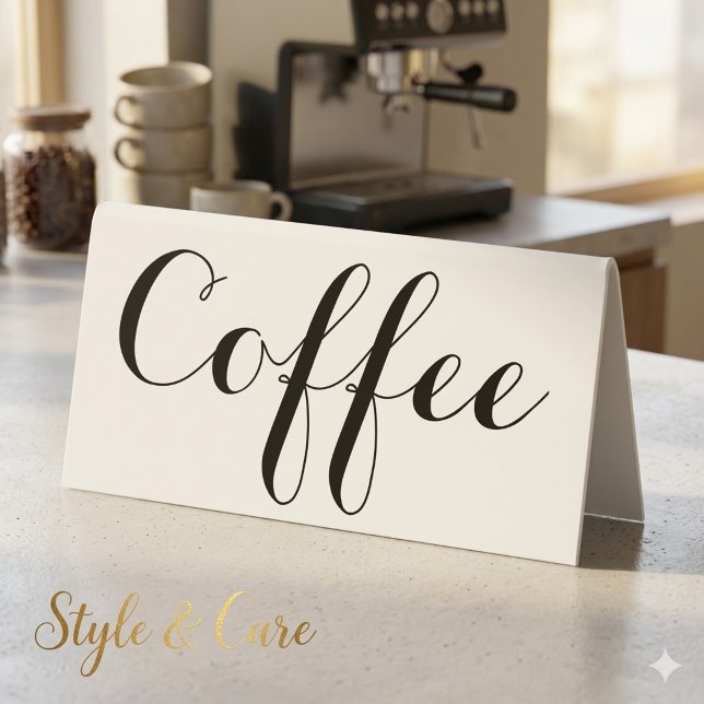 Personalised Coffee Table Tent Custom Text Design (Personalized Coffee Table Tent Custom Text Design)