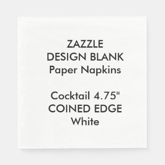 Personalised Coined Edge Cocktail Paper Napkins